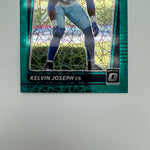 Kelvin Joseph 2021 Panini Donruss Green Velocity Prizm/Gold Press Proof