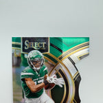 Garrett Wilson 2023 Panini Select Green Yellow Prizm