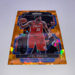 Joel Embiid 2021-22 Panini Prizm Orange Ice/Red White Blue Lot