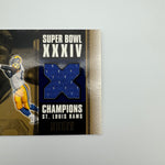 Kevin Carter 2000 Upper Deck Ultimate Victory Super Bowl XXXIV Victory Fabric