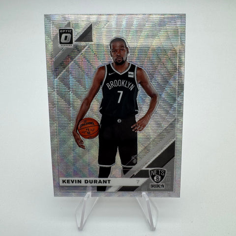Kevin Durant 2019-20 Panini Optic Fanatics Silver Wave Prizm