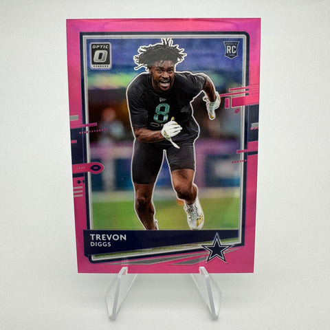 Trevon Diggs 2020 Panini Optic RC Preview Pink Prizm