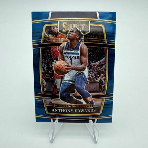 Anthony Edwards 2021-22 Panini Select Blue Prizm