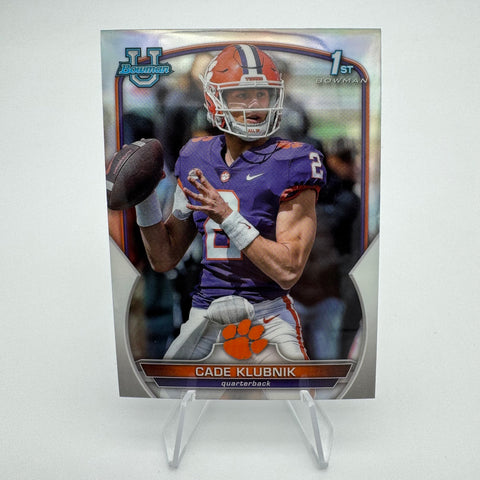 Cade Klubnik 2022 Bowman University Chrome 1st Refractor