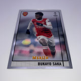 Bukayo Saka 2021 Topps Merlin Aqua Prism Refractor