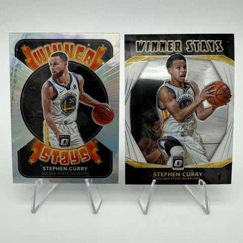 Stephen Curry 2021-22 Panini Mosaic Winner Stays Silver Prizm