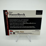 Matt Hasselbeck 2005 Topps Pristine Personal Pieces #’d /500