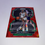 Bill Russell 2021-22 Panini Prizm Red Cracked Ice/75 Years Lot