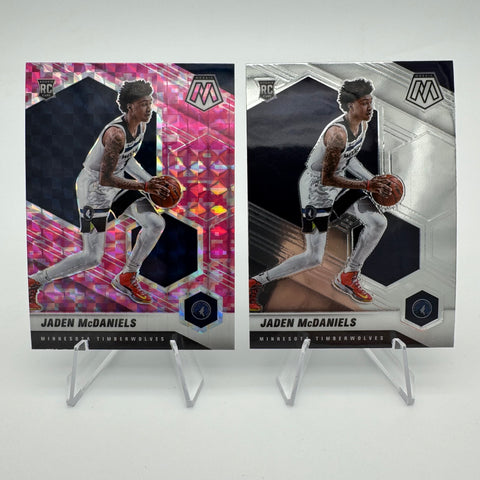 Jaden McDaniels 2020-21 Panini Mosaic RC Pink Camo Prizm