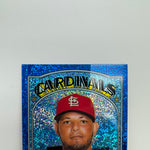 Yadier Molina 2021 Topps Heritage Blue Sparkle