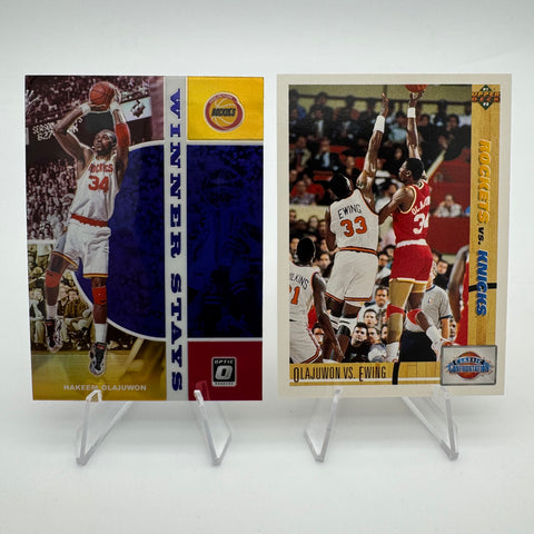 Hakeem Olajuwon 2019-20 Panini Optic Winner Stays Purple Prizm