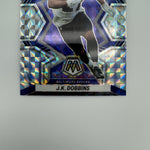 JK Dobbins 2020 Panini Mosaic RC Silver Reactive Prizm