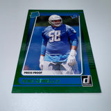 Penei Sewell 2021 Panini Donruss Rated Rookie Green Press Proof