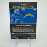 Justin Herbert 2022 Donruss Elite Spellbound Green Letter H