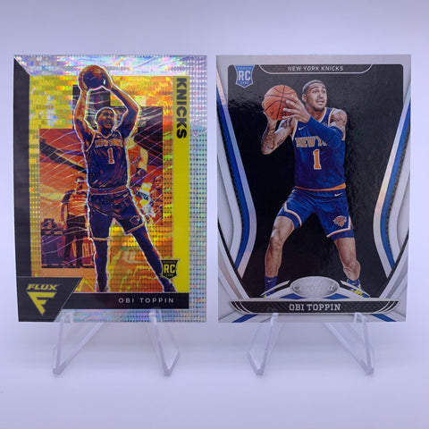 Obi Toppin 2020-21 Panini Flux RC Silver Pulsar Prizm