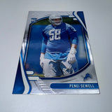 Penei Sewell 2021 Panini Select RC Green & Yellow Shock Prizm