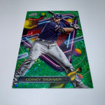 Corey Seager 2023 Topps Chrome Cosmic Green Space Dust Refractor /75