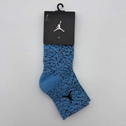 Air Jordan Elephant Print Quarter Socks “Powder Blue”