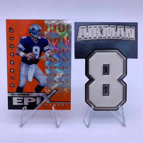 Troy Aikman 1997 Pinnacle Epix Moment/Pacific Big Numbers