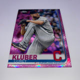 Corey Kluber 2020 Topps Fire Orange Holofoil /299