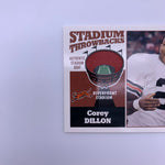 Corey Dillon 2001 Topps Finest Stadium Throwbacks