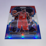 Joel Embiid 2021-22 Panini Prizm Orange Ice/Red White Blue Lot