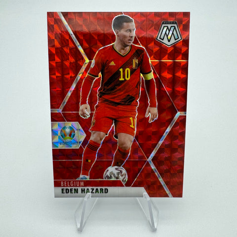 Eden Hazard 2020 Mosaic Euro Red Mosaic Prizm