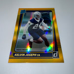 Kelvin Joseph 2021 Panini Donruss Green Velocity Prizm/Gold Press Proof