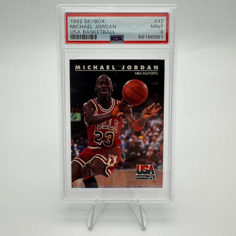 PSA 9 Michael Jordan 1992 Skybox USA Basketball Playoffs