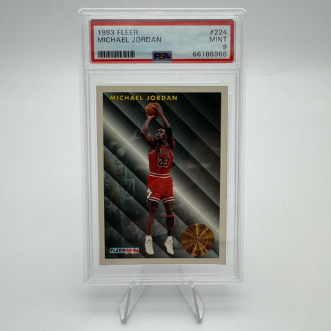 PSA 9 Michael Jordan 1993 Fleer League Leader