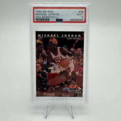PSA 9 Michael Jordan 1992 Skybox USA Basketball Game Strategy