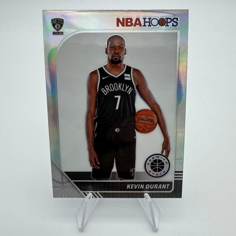 Kevin Durant 2019-20 NBA Hoops Premium Stock Silver Prizm
