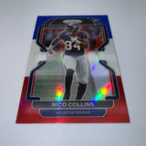 Nico Collins 2020-21 Panini Prizm RC Red White Blue Prizm