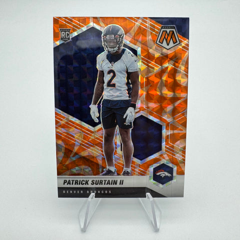 Patrick Surtain II 2021 Panini Mosaic RC Orange Reactive Prim