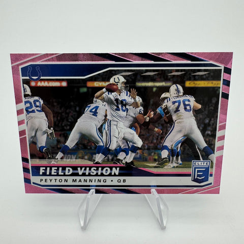 Peyton Manning 2021 Panini Donruss Elite Field Vision Pink