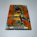 George Pickens 2022 Panini Mosaic RC Orange Reactive Prizm