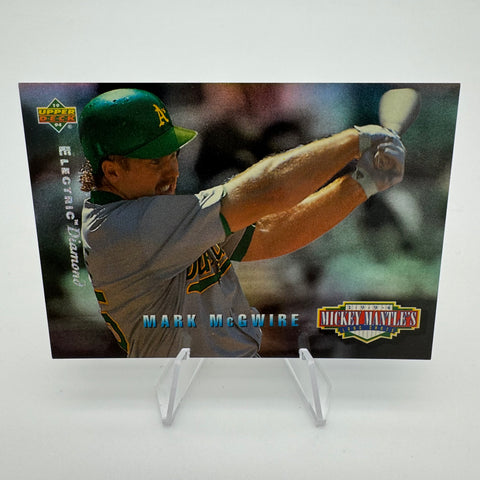 Mark McGwire 1994 Upper Deck Mickey Mantle's Long Shot Electric Diamond