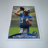 Matthew Stafford 2009 Topps Rookie Card