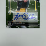 Lynn Dickey 2023 Panini Optic Hashmarks Auto Silver Prizm