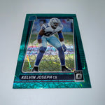 Kelvin Joseph 2021 Panini Donruss Green Velocity Prizm/Gold Press Proof