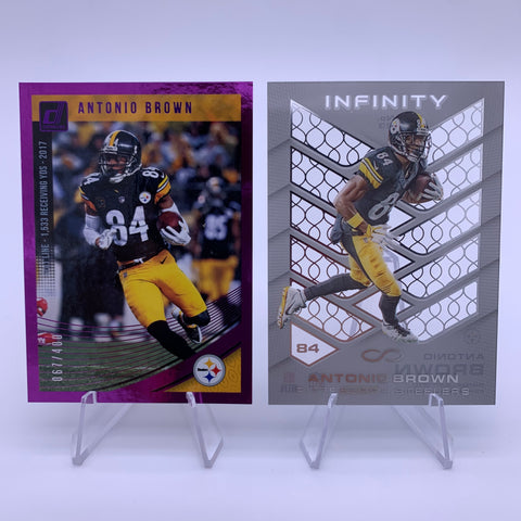 Antonio Brown 2018 Panini Donruss Stat Line Purple /400