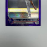Tony Gonsolin 2022 Topps Chrome Update Purple Refractor