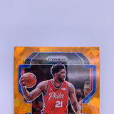 Joel Embiid 2021-22 Panini Prizm Orange Ice/Red White Blue Lot