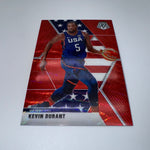Kevin Durant 2019-20 Panini Mosaic Team USA TMALL Red Wave Prizm
