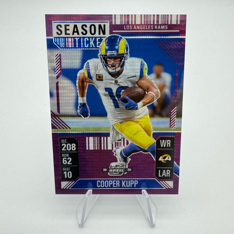 Cooper Kupp 2024 Panini Contenders Optic Purple Pulsar /37