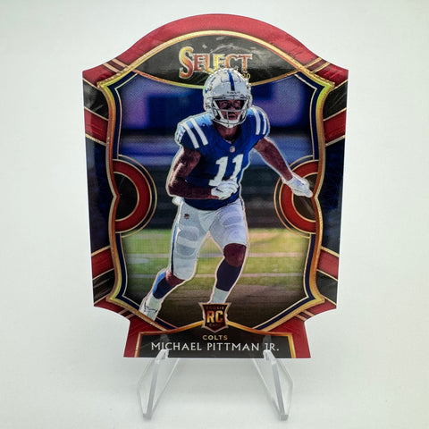 Michael Pittman Jr 2020 Panini Select RC Maroon Prizm Die Cut