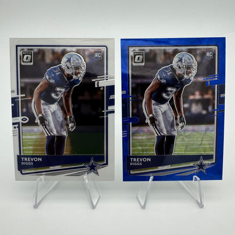Trevon Diggs 2020 Panini Optic RC Blue Scope Prizm