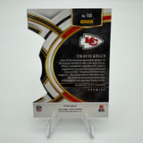 Travis Kelce 2023 Panini Select Red Yellow Prizm Die-Cut