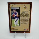 JJ McCarthy 2024 Panini Mosaic RC Notoriety Silver Prizm