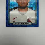 Yadier Molina 2021 Topps Heritage Blue Sparkle